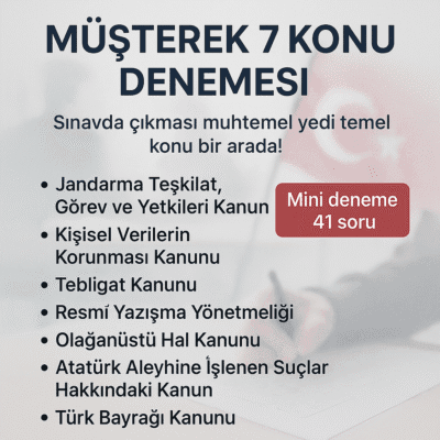 Müşterek 7 konu denemesi