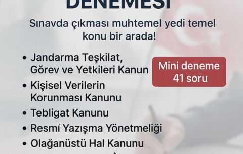 Müşterek 7 konu denemesi