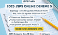 2025 Jsps türkiye geneli deneme