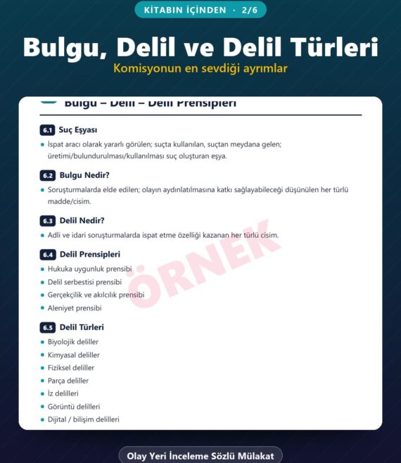 Olay Yeri İnceleme Sözlü Mülakat Kitabı – kitabın içinden 2