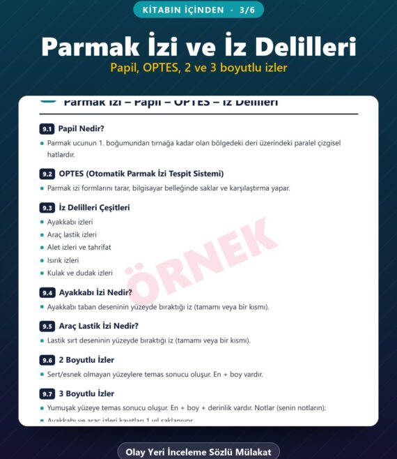 Olay Yeri İnceleme Sözlü Mülakat Kitabı – kitabın içinden 3