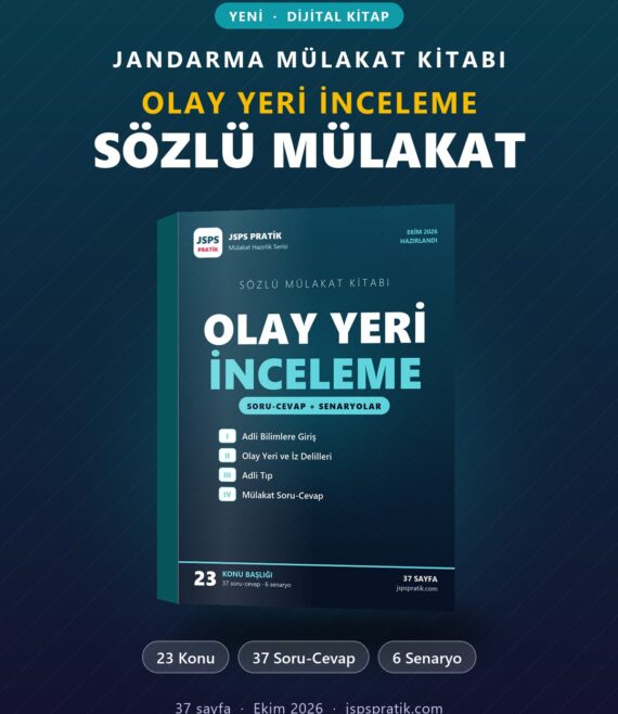 Olay Yeri İnceleme Sözlü Mülakat Kitabı