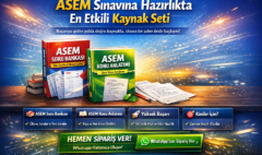ASEM sınav kaynağı seti