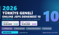 2026 Türkiye Geneli Deneme 10 (Son Provalar)