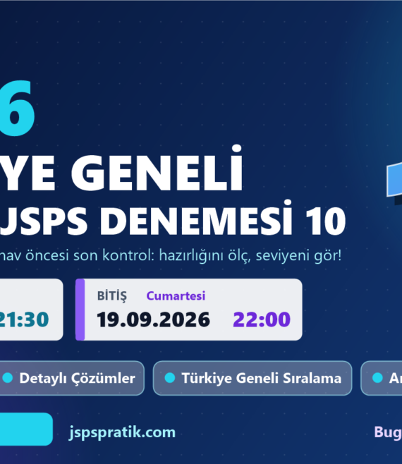 2026 Türkiye Geneli Deneme 10 (Son Provalar)