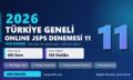 2026 Türkiye Geneli Deneme 11