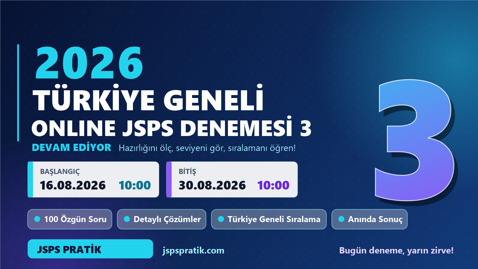 2026 Türkiye Geneli Deneme 3 (Devam Ediyor)