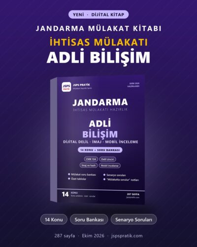 Adli Bilişim İhtisas Mülakatı Hazırlık Kitabı