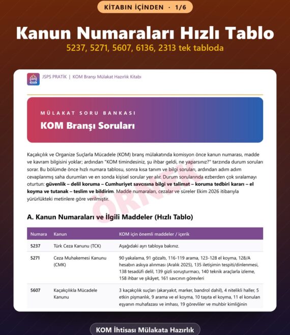 KOM İhtisası Mülakata Hazırlık Kitabı – kitabın içinden 1
