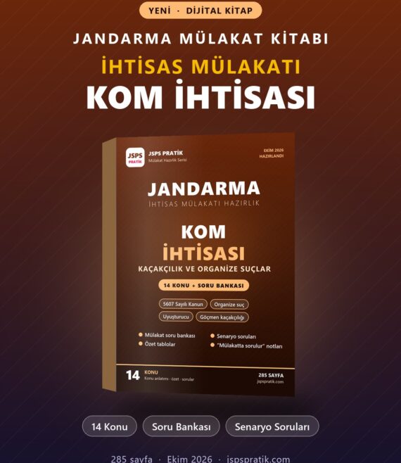 KOM İhtisası Mülakata Hazırlık Kitabı