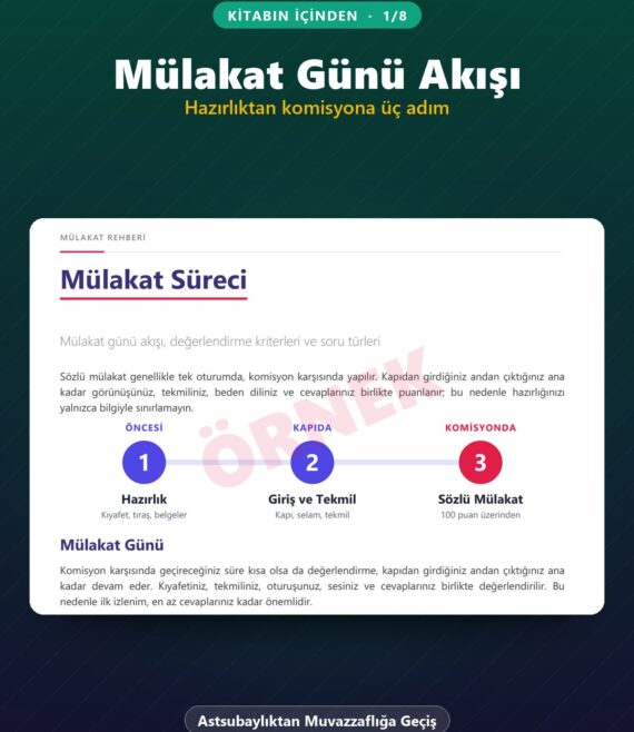 Jandarma Mülakat Kitabı – Astsubaylıktan Muvazzaflığa Geçiş – kitabın içinden 1