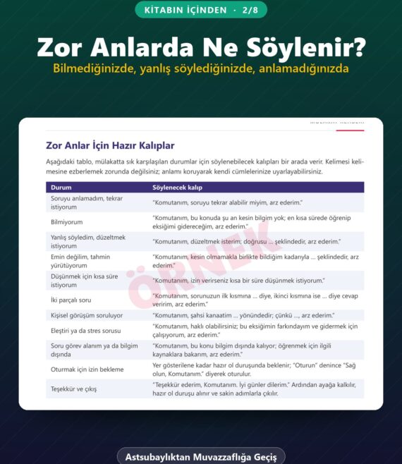 Jandarma Mülakat Kitabı – Astsubaylıktan Muvazzaflığa Geçiş – kitabın içinden 2