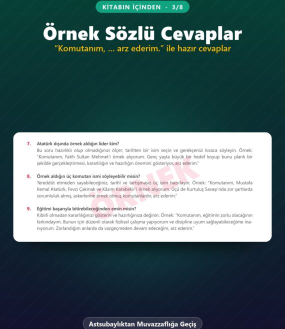 Jandarma Mülakat Kitabı – Astsubaylıktan Muvazzaflığa Geçiş – kitabın içinden 3
