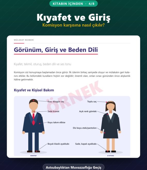 Jandarma Mülakat Kitabı – Astsubaylıktan Muvazzaflığa Geçiş – kitabın içinden 4