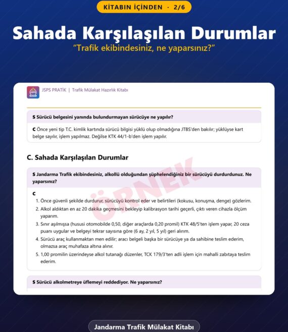 Jandarma Trafik Mülakat Kitabı – kitabın içinden 2